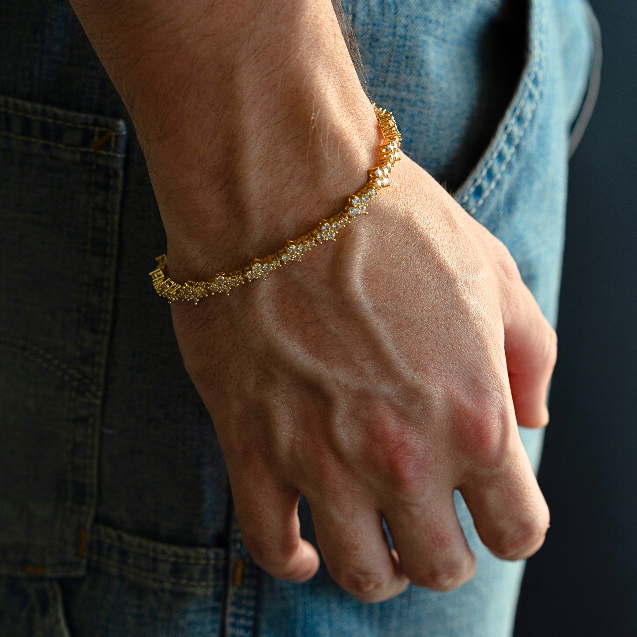 6MM - CROSS ELEGANT BRACELET GOLD