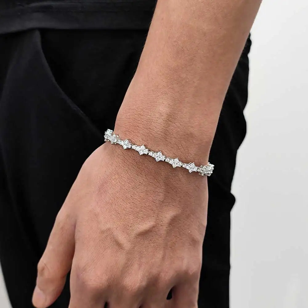6MM - CROSS ELEGANT BRACELET SILVER