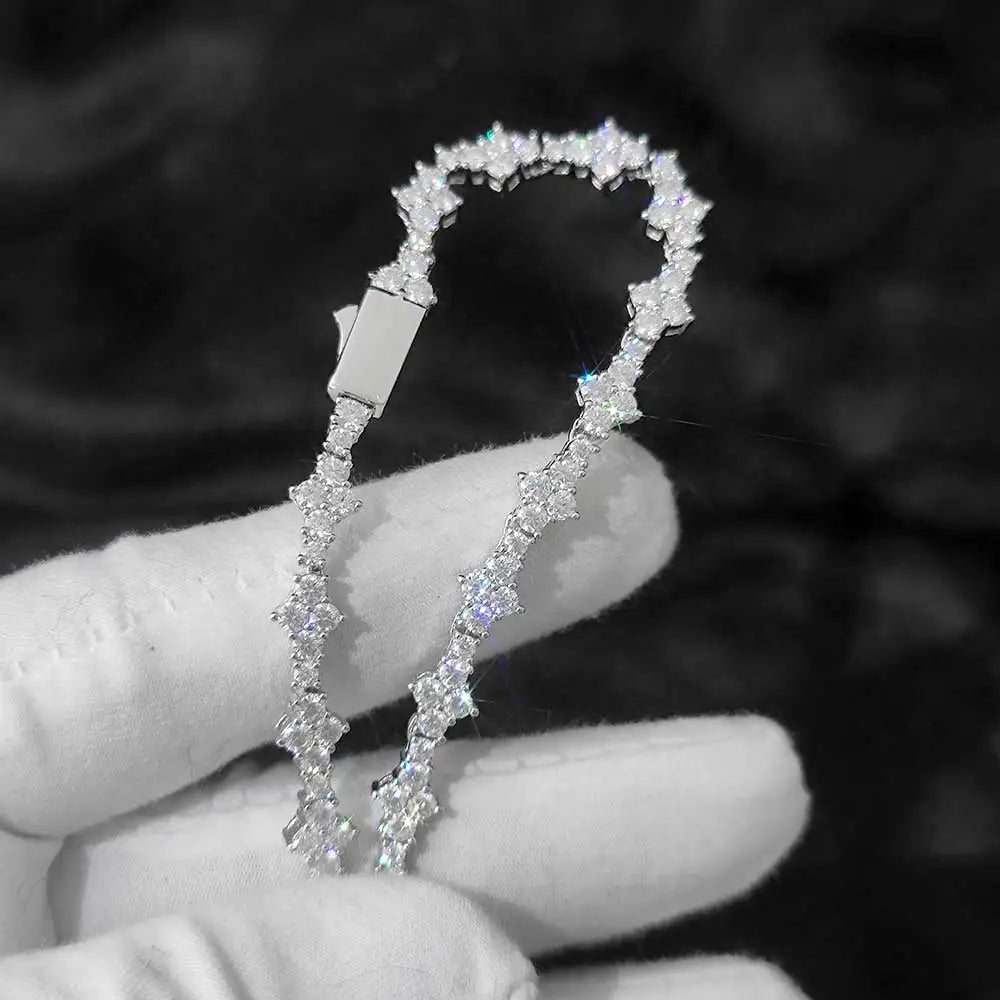 6MM - CROSS ELEGANT BRACELET SILVER