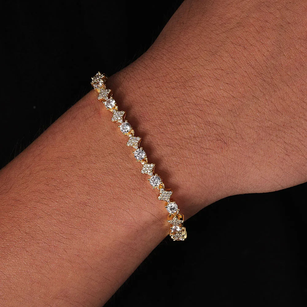 6MM - SPARKLING BRACELET GOLD