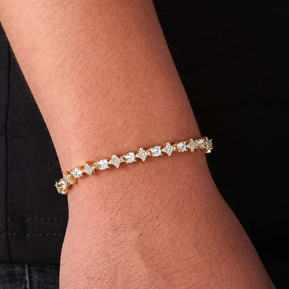 6MM - SPARKLING BRACELET GOLD